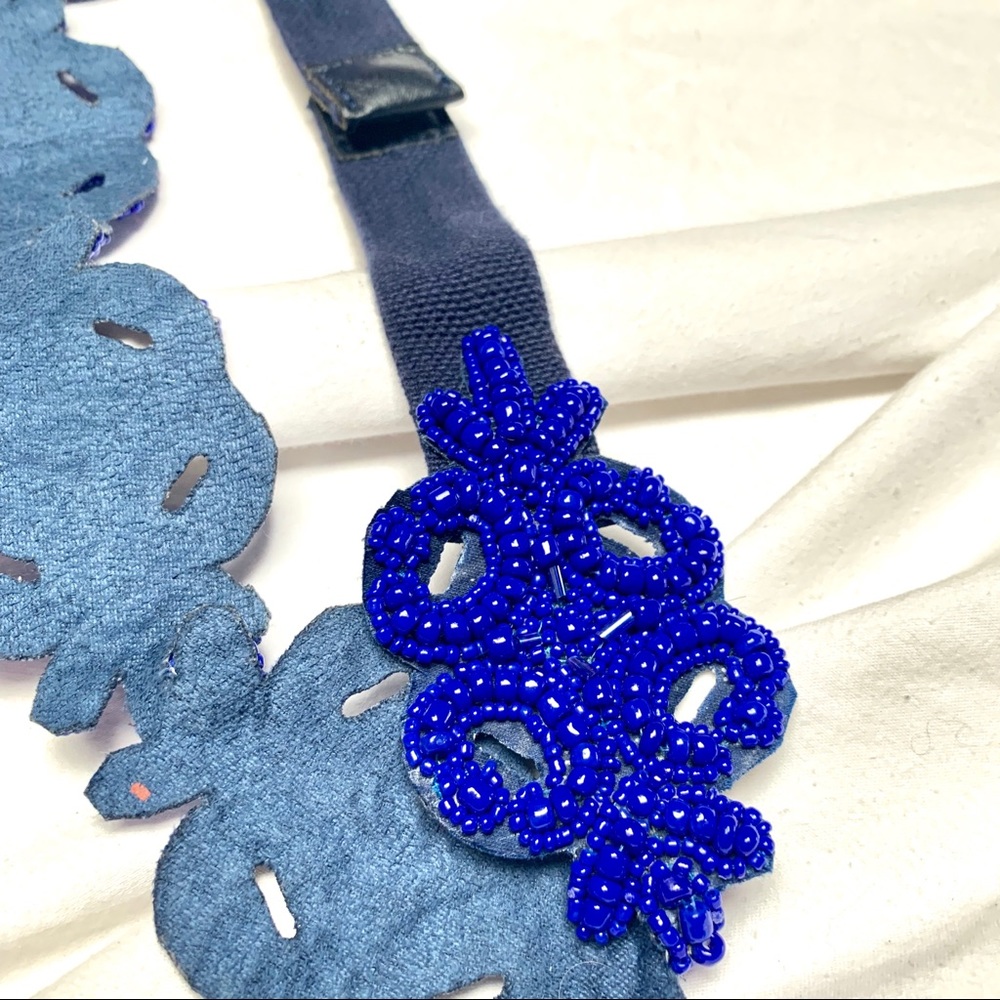 Anthropologie Beaded Belt 28” waist